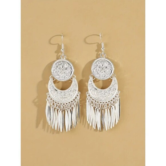 Bohemian Vintage Tassel Dangle Earrings Women - Picture 4 of 5